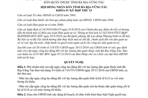 Nghị quyết 23/2010/NQ-HĐND phê chuẩn mức trợ cấp ngày công lao động