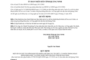 Quyết định 3799/2010/QĐ-UBND cơ chế tài chính khuyến khích, hỗ trợ