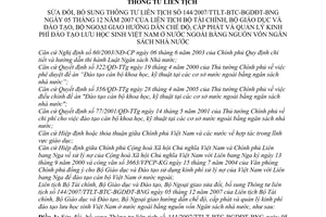 Thông tư liên tịch 206/2010/TTLT-BTC-BGDĐT-BNG sửa đổi  chế độ, cấp phát quản lý