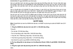 Nghị quyết 15/2010/NQ-HĐND dự toán thu ngân sách nhà nước 2011 Lạng Sơn