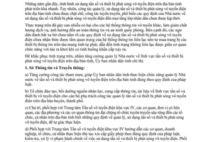 Chỉ thị 11/2010/CT-UBND tăng cường quản lý tần số thiết bị phát sóng Cà Mau