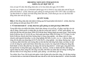 Nghị quyết 32/2010/NQ-HĐND phát triển kinh tế xã hội đảm bảo quốc phòng an ninh giai Kon Tum