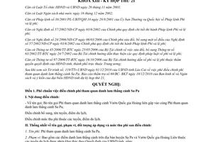 Nghị quyết 26/2010/NQ-HĐND điều chỉnh phí tham quan danh lam thắng cảnh Sa Pa