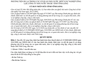 Quyết định 33/2010/QĐ-UBND sửa đổi Quyết định 15/2008/QĐ-UBND