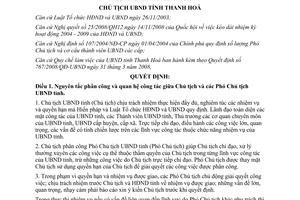 Quyết định 4546/QĐ-UBND năm 2010 phân công công tác của Chủ tịch và Phó Chủ tịch