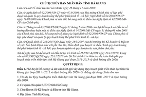 Quyết định 4018/QĐ-UBND 2010 dự toán Quy hoạch phát triển nhân lực Hà Giang 2011 2015 định hướng 2020