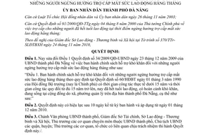 Quyết định 45/2010/QĐ-UBND sửa đổi Điều 1 Quyết định 34/2009/QĐ-UBND