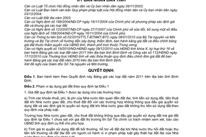 Quyết định 29/2010/QĐ-UBND bảng giá đất năm 2011