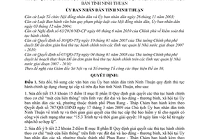 Quyết định 2379/2010/QĐ-UBND sửa đổi thủ tục hành chính