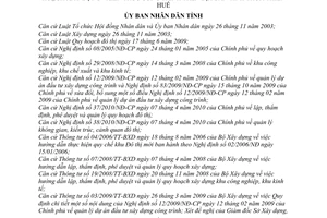 Quyết định 54/2010/QĐ-UBND phân công, phân cấp ủy quyền công quy hoạch xây dựng