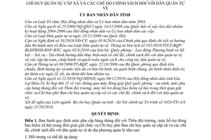 Quyết định 36/2010/QĐ-UBND mức phụ cấp hàng tháng Thôn đội trưởng