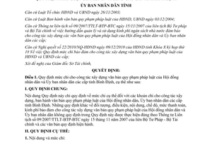 Quyết định 32/2010/QĐ-UBND mức chi bảo đảm xây dựng văn bản quy phạm Bình Định