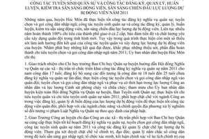 Chỉ thị 04/2010/CT-UBND công tác đăng ký nghĩa vụ quân sự; tuyển chọn