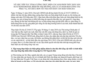 Chỉ thị 44/CT-UBND năm 2010 tổ chức đón Tết Nguyên đán Tân Mão Thừa Thiên Huế