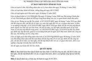 Quyết định 44/2010/QĐ-UBND Quy định chế độ công tác phí tổ chức hội nghị