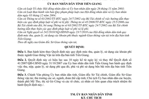 Quyết định 25/2010/QĐ-UBND mức thu quản lý sử dụng khoản phí