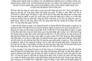 Chỉ thị 03/2010/CT-UBND  thực hiện công tác đăng ký nghĩa vụ quân sự