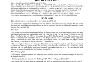 Nghị quyết 30/2010/NQ-HĐND giá đất năm 2011