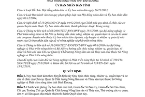 Quyết định 58/2010/QĐ-UBND chức năng Chi cục Quản lý Chất lượng Nông lâm sản