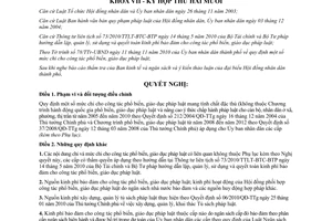 Nghị quyết 21/2010/NQ-HĐND mức chi công tác phổ biến giáo dục pháp luật Cần Thơ