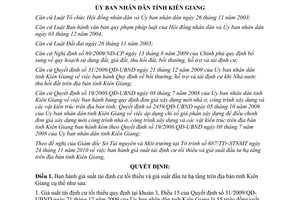 Quyết định 27/2010/QĐ-UBND giá suất tái định cư tối thiểu và đầu tư hạ tầng