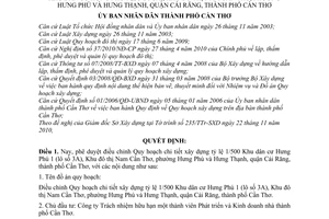 Quyết định 3357/QĐ-UBND phê duyệt điều chỉnh Quy hoạch chi tiết xây dựng