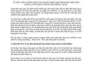 Chỉ thị 06/CT-BYT tăng cường công tác phòng chống dịch bệnh đặc biệt