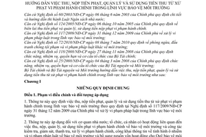 Thông tư liên tịch 197/2010/TTLT-BTC-BTNMT hướng dẫn thu, nộp tiền phạt,