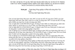 Thông báo 458/TB-NHNN áp dụng tỷ lệ dự trữ bắt buộc tổ chức tín dụng