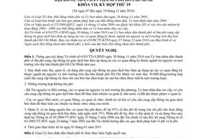 Nghị quyết 20/2010/NQ-HĐND thu phí cung cấp thông tin giao dịch bảo đảm