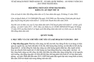 Nghị quyết 163/2010/NQ-HĐND phát triển kinh tế xã hội quốc phòng an ninh Thanh Hoá