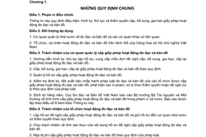 Thông tư 32/2010/TT-BTNMT cấp phép hoạt động đo đạc bản đồ