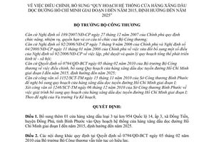 Quyết định 6460/QĐ-BCT Quy hoạch hệ thống cửa hàng xăng dầu