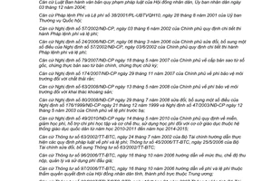 Nghị quyết 38/2010/NQ-HĐND sửa đổi quy định danh mục, mức thu và tỷ lệ để lại