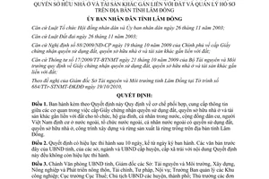 Quyết định 44/2010/QĐ-UBND cơ chế phối hợp cấp giấy chứng nhận quyền sử dụng đất