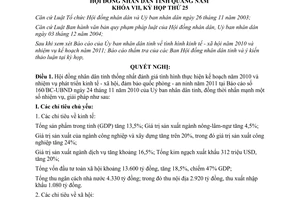 Nghị quyết 186/2010/NQ-HĐND nhiệm vụ năm 2011 Quảng Nam