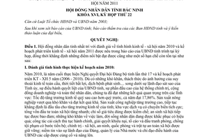 Nghị quyết 172/2010/NQ-HĐND16 nhiệm vụ giải pháp chủ yếu phát triển kinh tế xã hội Bắc Ninh 2011 2010