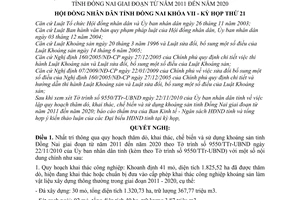 Nghị quyết 196/2010/NQ-HĐNĐ phê duyệt quy hoạch thăm dò, khai thác, chế biến