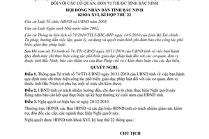 Nghị quyết 180/2010/NQ-HĐND16 mức chi thực hiện công tác phổ biến giáo dục pháp luật Bắc Ninh