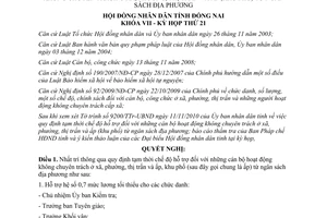 Nghị quyết 199/2010/NQ-HĐND Quy định tạm thời chế độ hỗ trợ đối với những cán bộ