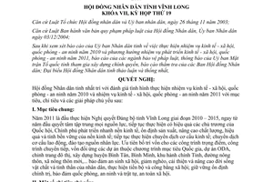 Nghị quyết 130/2010/NQ-HĐND thực hiện nhiệm vụ kinh tế xã hội quốc phòng an ninh