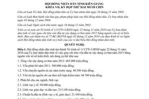 Nghị quyết 132/2010/NQ-HĐND giao chỉ tiêu vốn đầu tư xây dựng cơ bản