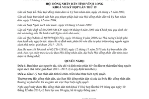 Nghị quyết 134/2010/NQ-HĐND nguyên tắc tiêu chí định mức phân bổ vốn đầu tư