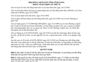 Nghị quyết 143/2010/NQ-HĐND chế độ định mức chi tiêu tài chính phục vụ hoạt động