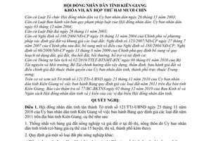 Nghị quyết 130/2010/NQ-HĐND bảng quy định giá đất năm 2011