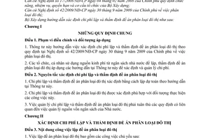 Thông tư 23/2010/TT-BXD hướng dẫn xác định chi phí lập thẩm định đề án