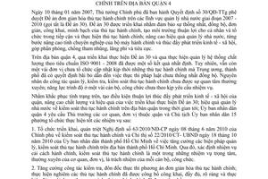 Chỉ thị 05/2010/CT-UBND tăng cường biện pháp quản lý, kiểm soát thủ tục hành