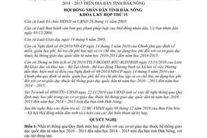 Nghị quyết 36/2010/NQ-HĐND thông qua Quy định mức học phí trong cơ sở giáo dục