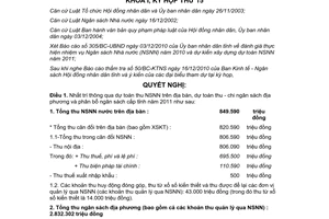 Nghị quyết 26/2010/NQ-HĐND thông qua dự toán thu ngân sách nhà nước tỉnh Đắk Nông