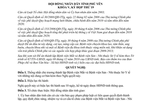 Nghị quyết 174/2010/NQ-HĐND thành lập Bệnh viện Mắt và Bệnh viện Sản Nhi